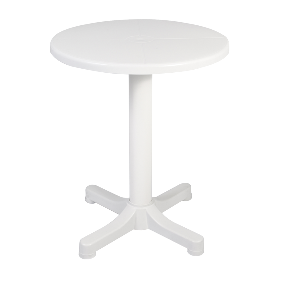 Mesa de resina con contrapeso blanco 60cm