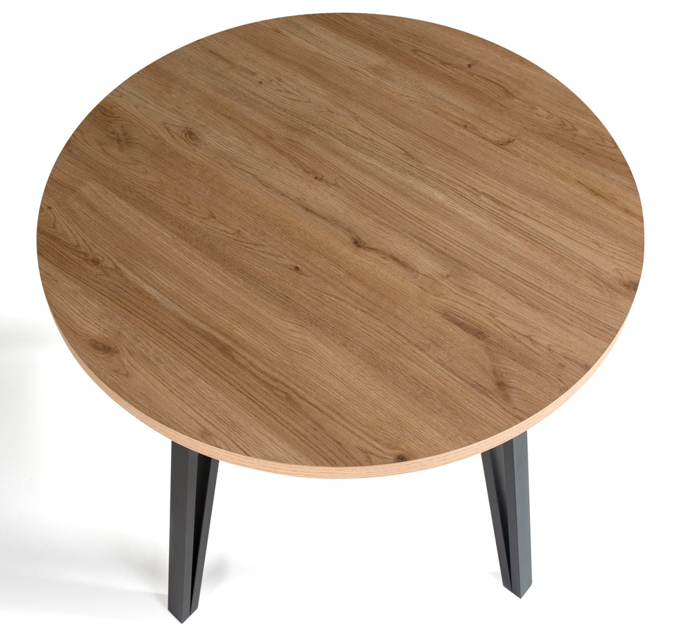 mesa de centro auxiliar Sindi redonda madera 80 cm