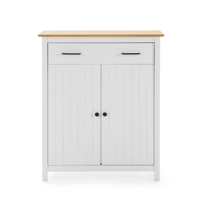 Mueble auxiliar Miranda madera blanco 90 cm