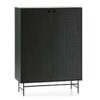 Mueble aparador alto Punto metal negro verde 150x93