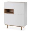 Mueble cubo blanco mate roble Erika MC-190