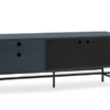 Mueble TV industrial Punto metal negro azul oscuro 140 cm 2P2C