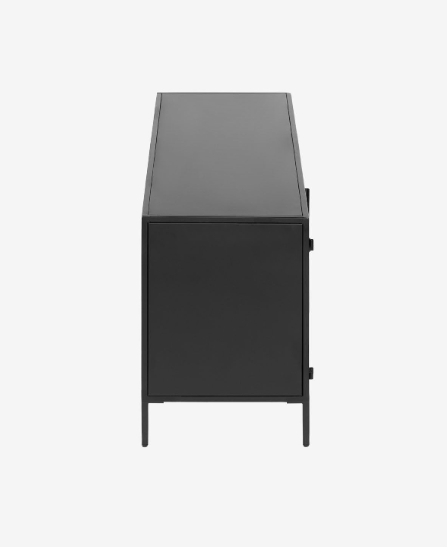 Mueble TV Oscar acero negro 150x50cm