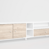 Mueble TV Roald en madera blanco 180x40cm