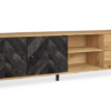 Mueble TV Delta en madera natural y serigrafia 180x40cm