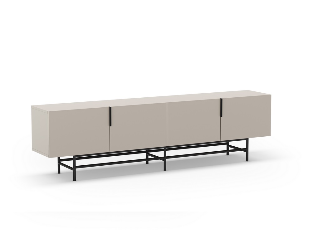 Mueble TV eldia 4 puertas crema 200 cm