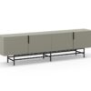 Mueble TV eldia 4 puertas verde 200 cm