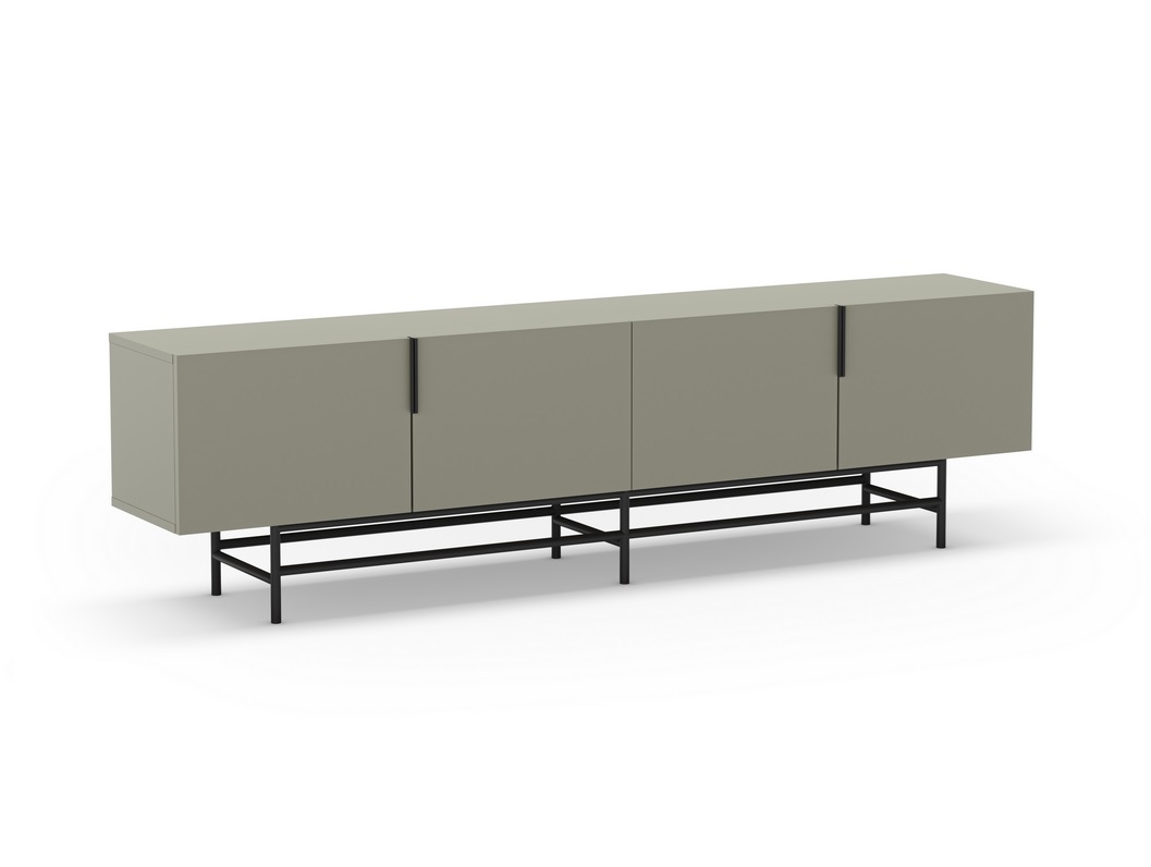 Mueble TV eldia 4 puertas verde 200 cm