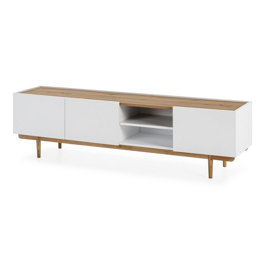 Mueble tv blanco mate roble Erika TV-190