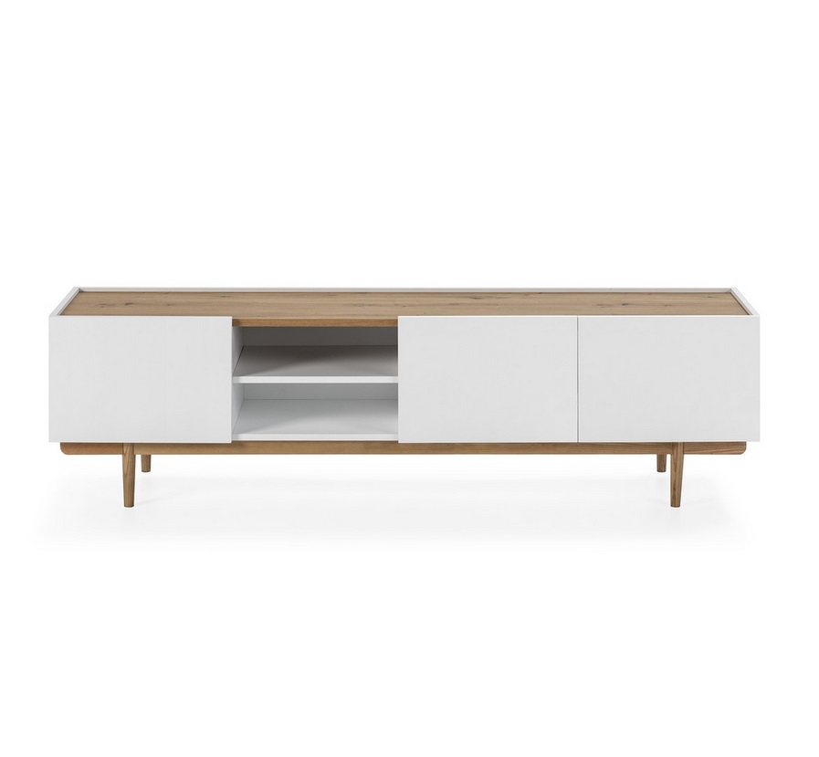 Mueble tv blanco mate roble Erika TV-190