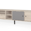 Mueble TV Leon color sahara pizarra 180x40