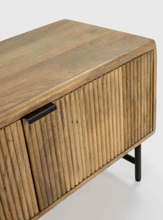 Mueble TV artesanal Mundara madera mango 190x40cm