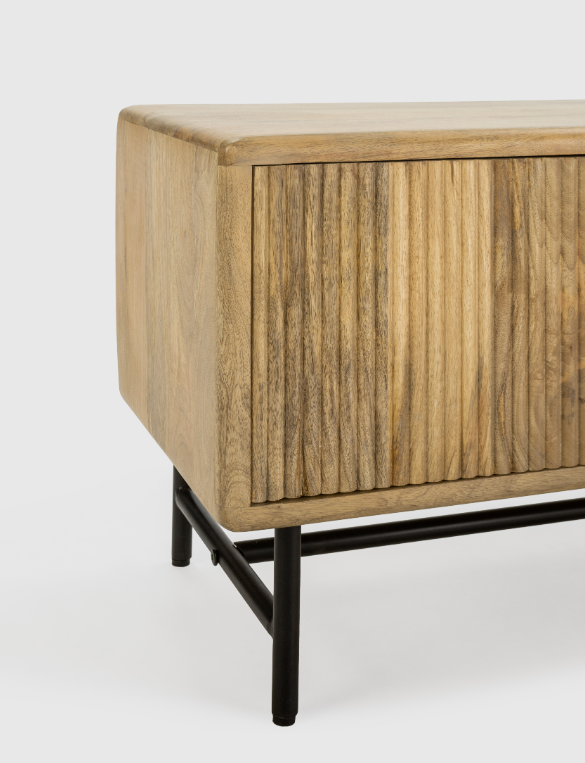 Mueble TV artesanal Mundara madera mango 145x40cm