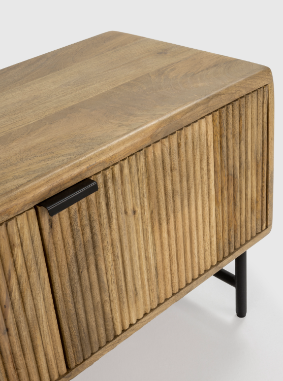 Mueble TV artesanal Mundara madera mango 145x40cm