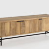 Mueble TV artesanal Mundara madera mango 145x40cm