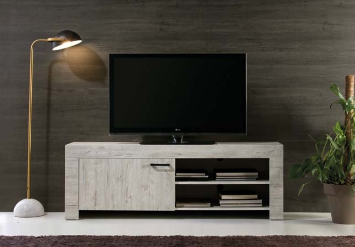 Mueble TV michigan roble envejecido 155 cm