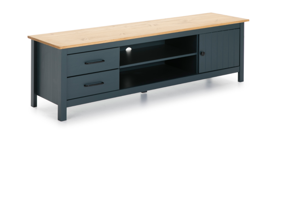 Mueble TV Miranda madera de pino azul 158 cm