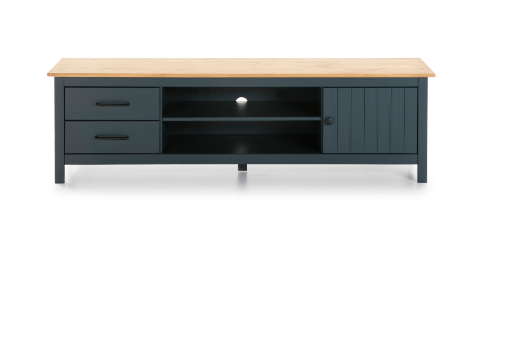 Mueble TV Miranda madera de pino azul 158 cm