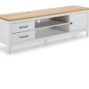 Mueble TV Miranda madera de pino blanco 158 cm