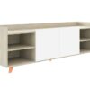 Mueble Tv blanco roble oslo 180 cm