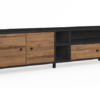 Mueble TV Roald en madera grafito 180x40cm