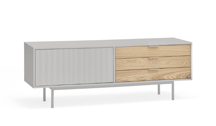 Mueble TV sierra gris claro 140 cm