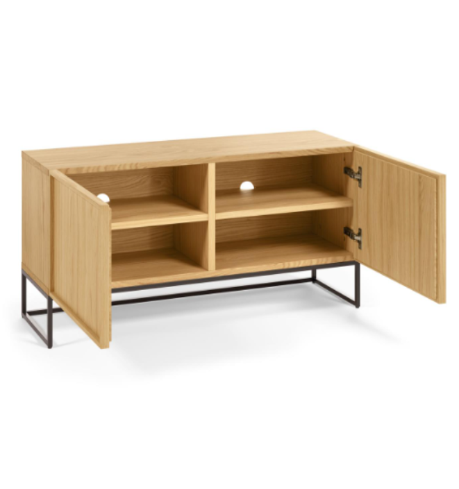 Mueble Tv Tanzania 2 puertas roble 112x42cm