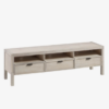 Mueble TV Tristan madera maciza de acacia 165x50 cm