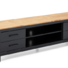 Mueble TV Vega madera de pino negro 158cm