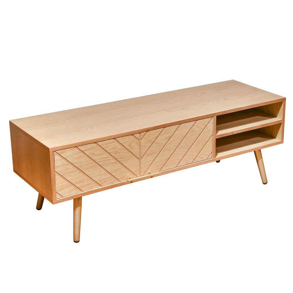 Mueble Tv Oslo puerta + baldas 120x40x43cm