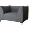 Naxos Sofa 1 plazas terraza lounge tapizado gris