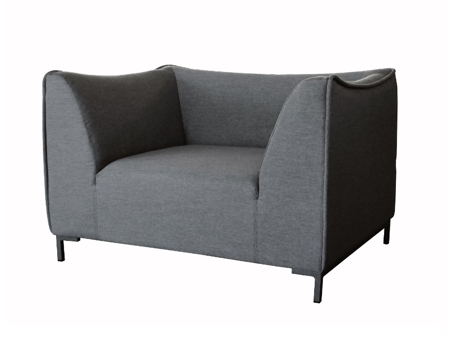 Naxos Sofa 1 plazas terraza lounge tapizado gris