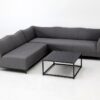 Naxos set Sofa esquinero 5 plazas terraza lounge tapizado gris