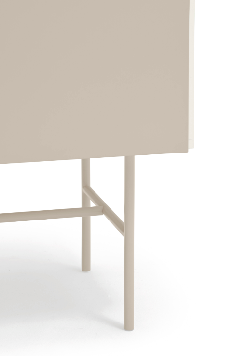 Mueble auxiliar alto Nube crema y arena 120x45cm