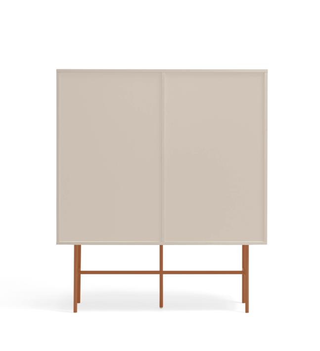 Mueble auxiliar alto Nube arena y arcilla 120x45cm