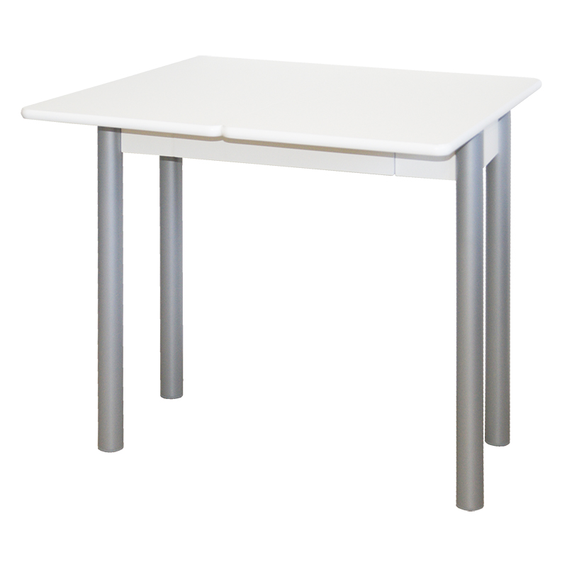 Mesa de cocina extensible Nisa MDF blanca 80x40-80 cm