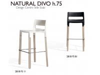 Taburete Natural Divo lino patas haya