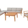 Set Hanna sofa de terraza madera natural