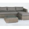 Set lounge rattan color gris Tanna