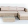 Set lounge rattan color natural Vanua