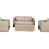 Set sofas rattan color natural Kaui