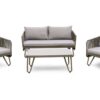 Set sofas jardin Sibenik cuerda textilene taupe