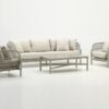 Set Neptuno sofas cuerda gris cojines sand