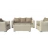 Set sofas rattan blanco alpe 5 plazas