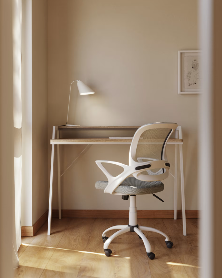 Silla oficina concept malla blanco