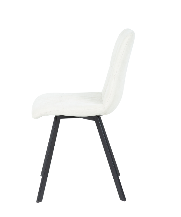 Silla Lizzo terciopelo beige claro