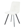 Silla Lizzo terciopelo beige claro