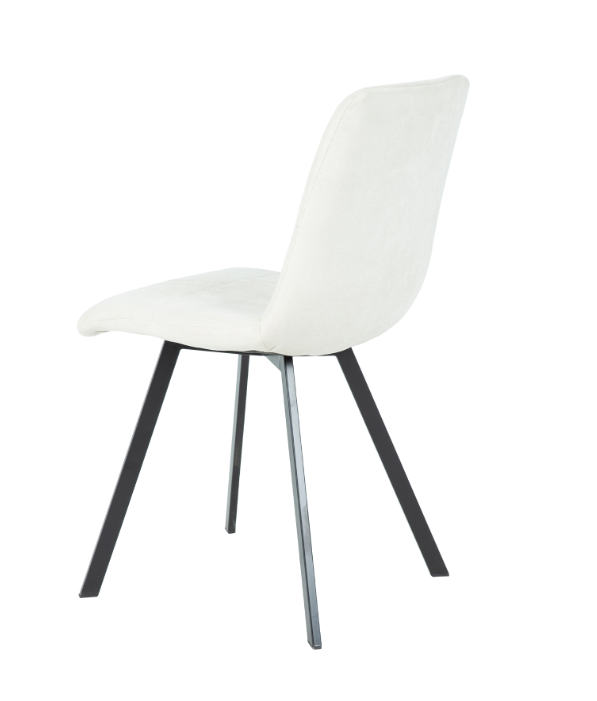 Silla Lizzo terciopelo beige claro