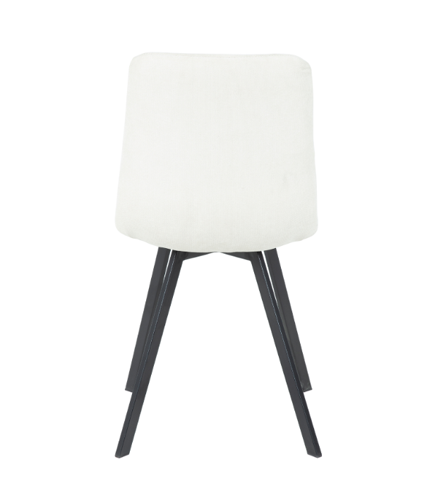 Silla Lizzo terciopelo beige claro