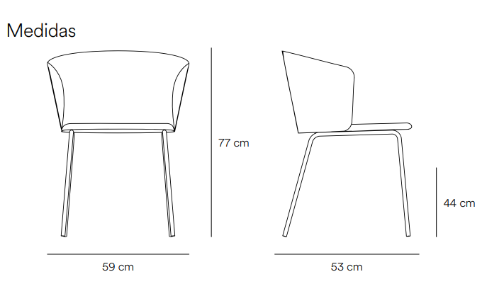 Silla de diseño Add tela caldera